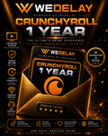 🔥 CRUNCHYROLL MEGA FAN SUBSCRIPTION | 12 MONTHS OF ANIME STREAMING, AD-FREE, OFFLINE VIEWING (DIGITAL DELIVERY) 🚀